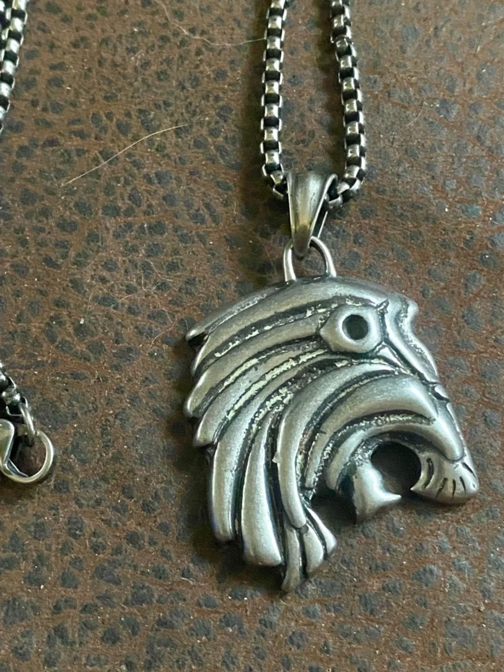 Stainless Steel Slim Clip Wallet, Anchor & Lion Pendant Necklace Set, Bracelet